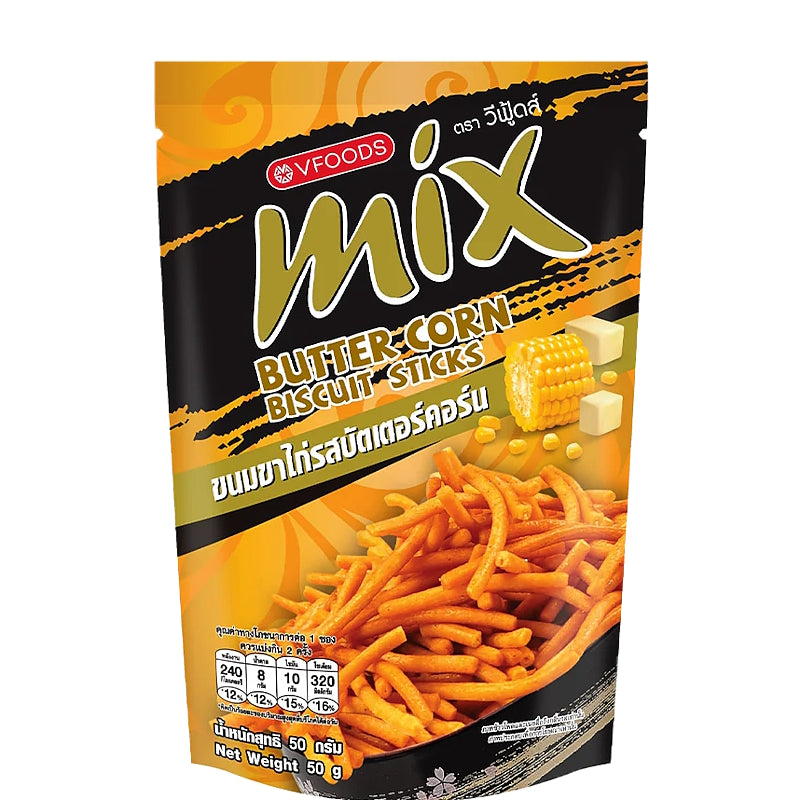 MIX Biscuit Sticks – Butter Corn Flavour 50g – V-FOODS