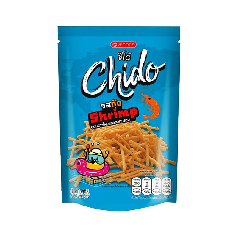 CHIDO Corn Sticks – Shrimp Flavour 32g - V-FOODS