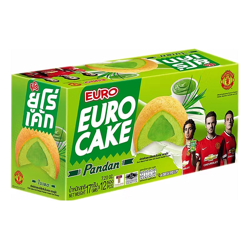 Pandan Cream Cake 12x17g - EURO