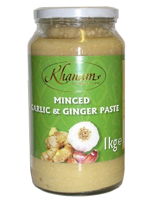 Minced Garlic & Ginger Paste 1kg - KHANUM