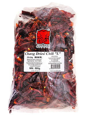 Dried Red Chilli - (large) 500g - CHANG