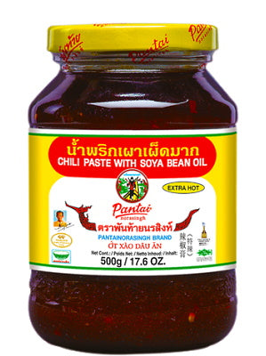 Chilli Paste with Soya Bean Oil (Medium Hot) 500g - PANTAI