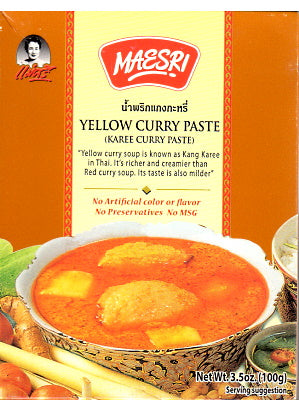 Yellow Curry Paste 100g - MAE SRI ***CLEARANCE (best before: 02/12/21)***