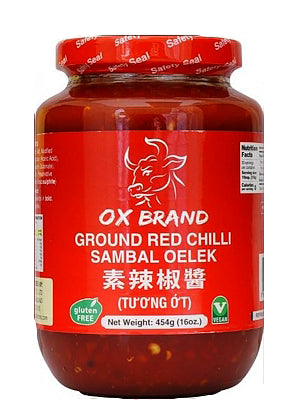 Ground Red Chilli (Sambal Oelek) 454g – OX