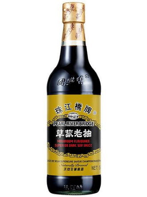 Mushroom Flavoured Superior Dark Soy Sauce 500ml - PEARL RIVER BRIDGE ...