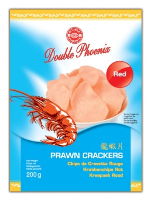 Red Prawn Crackers 200g - DOUBLE PHOENIX