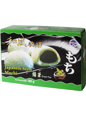 Japanese Style Mochi – Green Tea Flavour 180g (box) – SUN WAVE