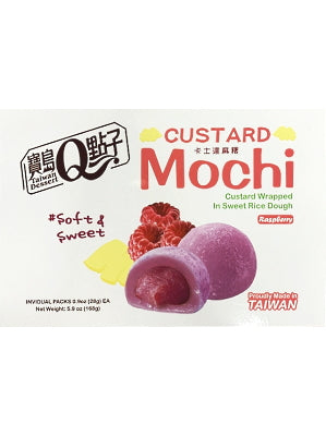 Custard Mochi – Raspberry 168g – Q BRAND