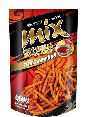 MIX Biscuit Sticks – Hot Chilli Flavour 50g – V-FOODS