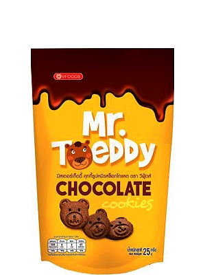 MR TEDDY Chocolate Cookies 25g – V-FOODS