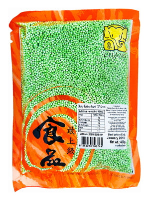 Tapioca Pearl (small) - Pandan Flavour - CHANG