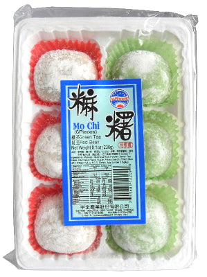 Mochi (Japanese Rice Cake) – Green Tea & Red Bean – SUN WAVE