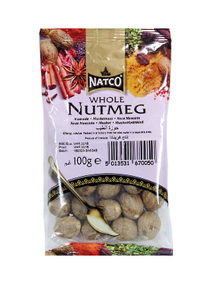 Whole Nutmeg 100g (refill) - NATCO