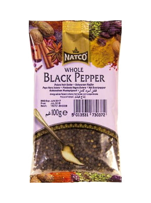 Whole Black Pepper 100g (refill) - NATCO