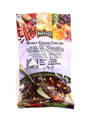 Whole Round (Boriya) Chillies 25g - NATCO