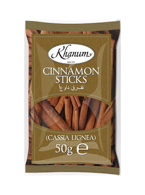 Cinnamon Sticks (cassia lignea) 50g - KHANUM