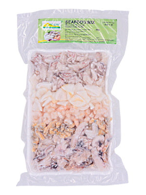 Seafood Mix (Prawns, Squid Rings, Squid Tentacles, Baby Octous, Clam Meat) 500g - KIM SON