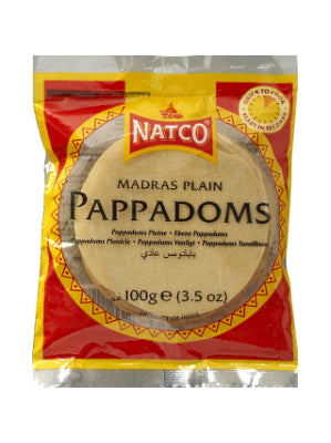 Mini Pappadoms - Madras Plain - NATCO