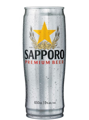 SAPPORO Imported Lager 650ml (can)