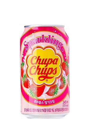 Sparkling Strawberry Cream Flavour Drink - CHUPA CHUPS