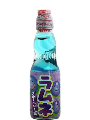 RAMUNE Carbonated Soft Drink - Blueberry Flavour - HATA