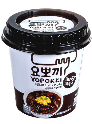 Topokki (rice cakes) with Jjajang (black soy) Sauce - YOPOKKI