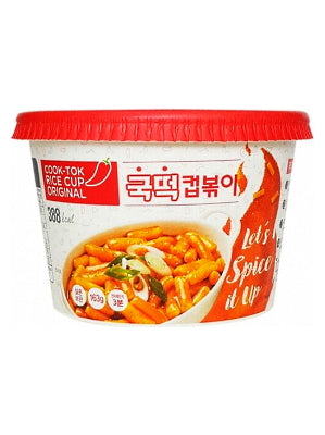 Microwaveable Instant Tteokbokki - Original (Sweet & Spicy) Flavour - COOK-TOK