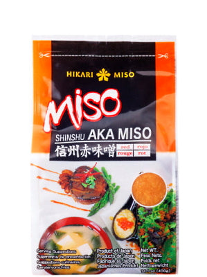 Shinshu AKA (Red) Miso (ambient) 400g - HIKARI