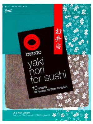 Yaki Nori for Sushi - 10 Sheets - OBENTO