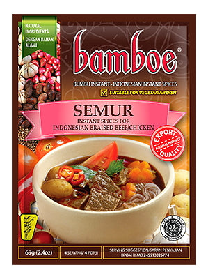 SEMUR (Instant Spices for Indonesian Braised Beef/Chicken) - BAMBOE ***CLEARANCE (best before: 12/02/24)***