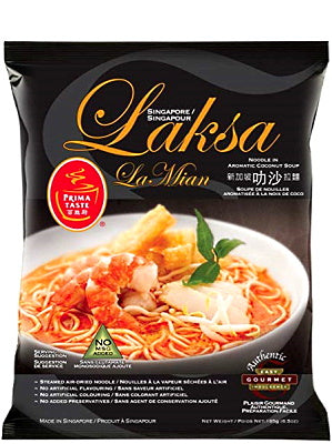 SINGAPORE Laksa La Mian (Noodle in Aromatic Coconut Soup) - PRIMA TASTE