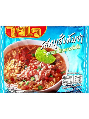 Instant Noodles - Minced Pork Tom Yum Flavour 30x60g - WAI WAI