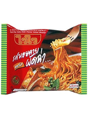 Instant Noodles - Pad Char Baby Clam Flavour 30x60g - WAI WAI