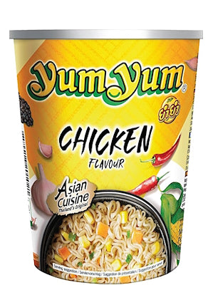 Instant Cup Noodles - Chicken Flavour - YUM YUM