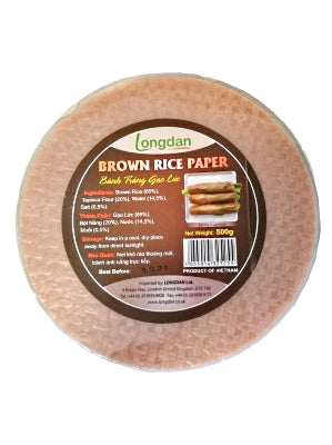 Brown Rice Paper 22cm - LONGDAN