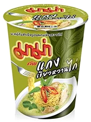 Cup Instant Noodles – Green Curry Flavour – MAMA