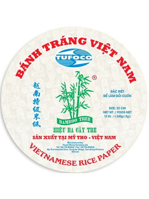 Vietnamese Rice Paper 22cm - BAMBOO TREE