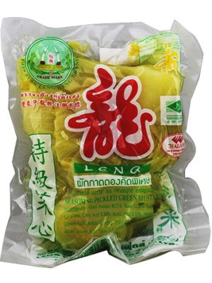 Sour Pickled Green Mustard with Leaf - LENG HENG