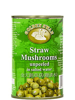 Straw Mushrooms in Brine 24x425g - GOLDEN SWAN