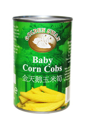 Baby Corn Cobs in Salted Water - GOLDEN SWAN