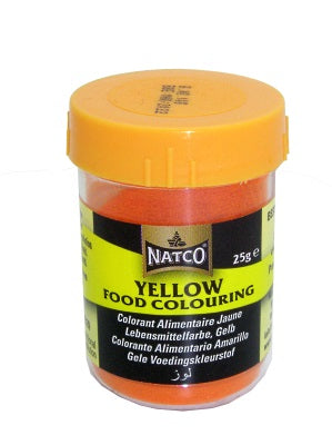 YELLOW Food Colouring Powder 25g – NATCO