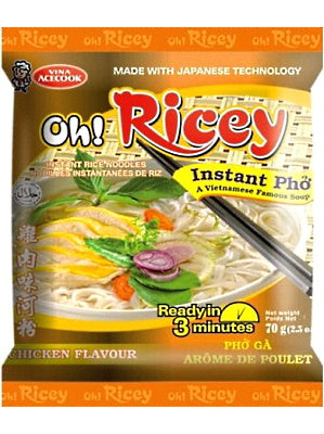 Oh! Ricey Instant Noodles - Chicken Flavour - ACECOOK