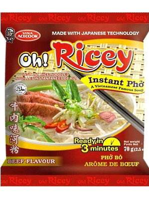 Oh! Ricey Instant Noodles - Beef Flavour - ACECOOK